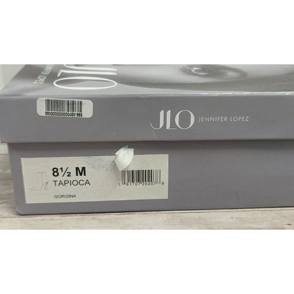 JLO Jennifer Lopez Gorgina Size 8.5M Tapioca Pointed Toe Side Zip Ankle Booties - Picture 14 of 14